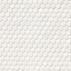 White Glossy Penny Round Mosaic Wall Tile