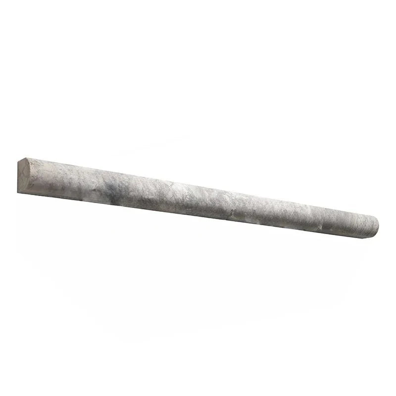 Atlantic Gray Marble 3/4x12” Bullnose Liner Trim Tile