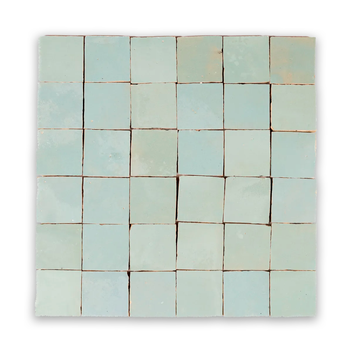 Oasis Zellige 2”x2” Square Mosaic Wall Tile