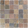 Rainbow Slate Wall and Floor Square Mosaic Tile