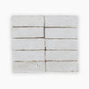 White Gardenia Zellige Ceramic Wall Tile 2x6