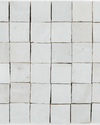 White Gardenia 2”x2” Square Zellige Mosaic Wall Tile