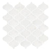 Afyon White Arabesque Polished Mosaic Tile