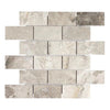 Atlantic Gray Brick & Subway Marble Mosaic Tile 2" X 4"