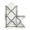 Calacatta Gold Arabesque Corner Border Tile