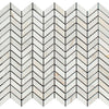 Calacatta Gold Mini Chevron Mosaic Backsplash Wall Tile