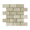 Cappuccino Polished Brick Mosaic Tile 2x4"