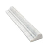 Carrara White Singles Step Chair Rail Trim Tile 2" x 12"