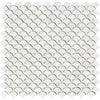 Carrara Italian Fish Scale Mosaic Backsplash and Wall Tile