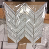 Carrara Italian Chevron Mosaic Backsplash and Wall Tile