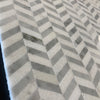 Carrara Mini Chevron w/ Blue - Grey Mosaic Tile