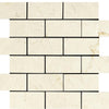 Crema Marfil Brick Mosaic Tile 2x4"