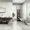 Italian Calacatta Glossy Marble Look Polished Floor And Wall Tile   12" x 24"