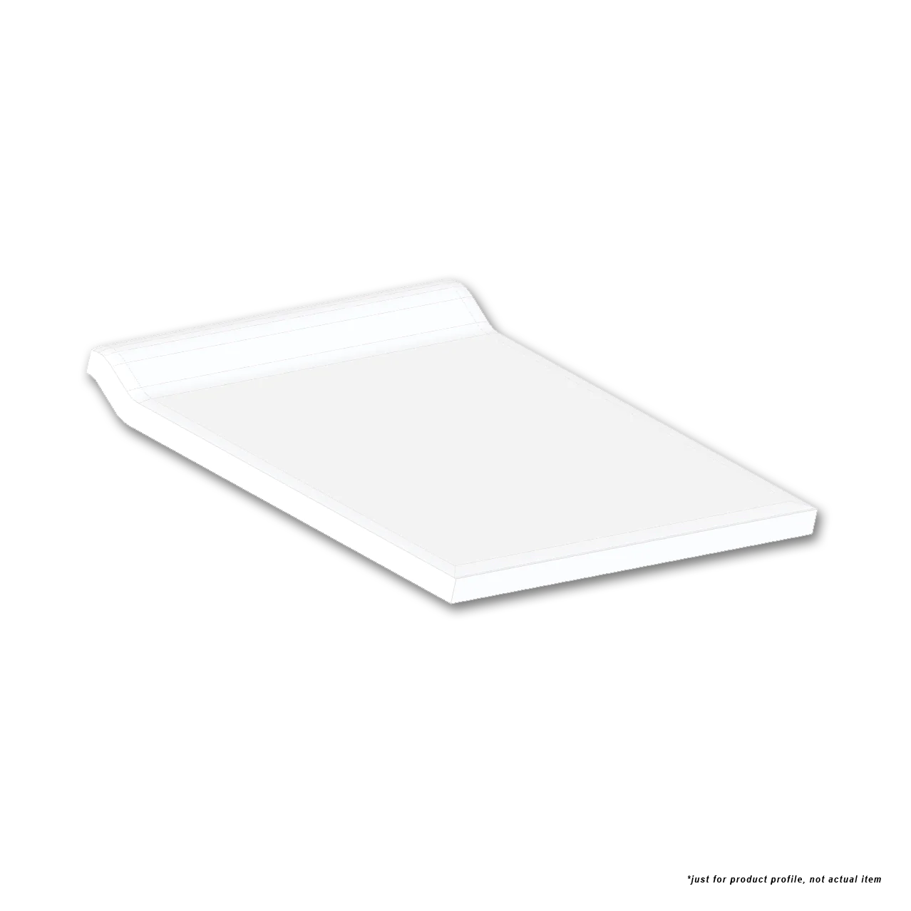Color Collection Ceramic Flat Top Cove Base Trim Tile Matte 4”x4” White Ice