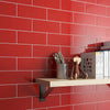 Color Collection Red Pepper Glazed Ceramic Wall Tile Matte 4”x10” view