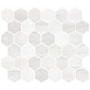 Bianco Dolomite Polished Hexagon Mosaic Tile 2"x2"