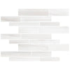 Bianco Dolomite Polished Random Strip Mosaic Tile