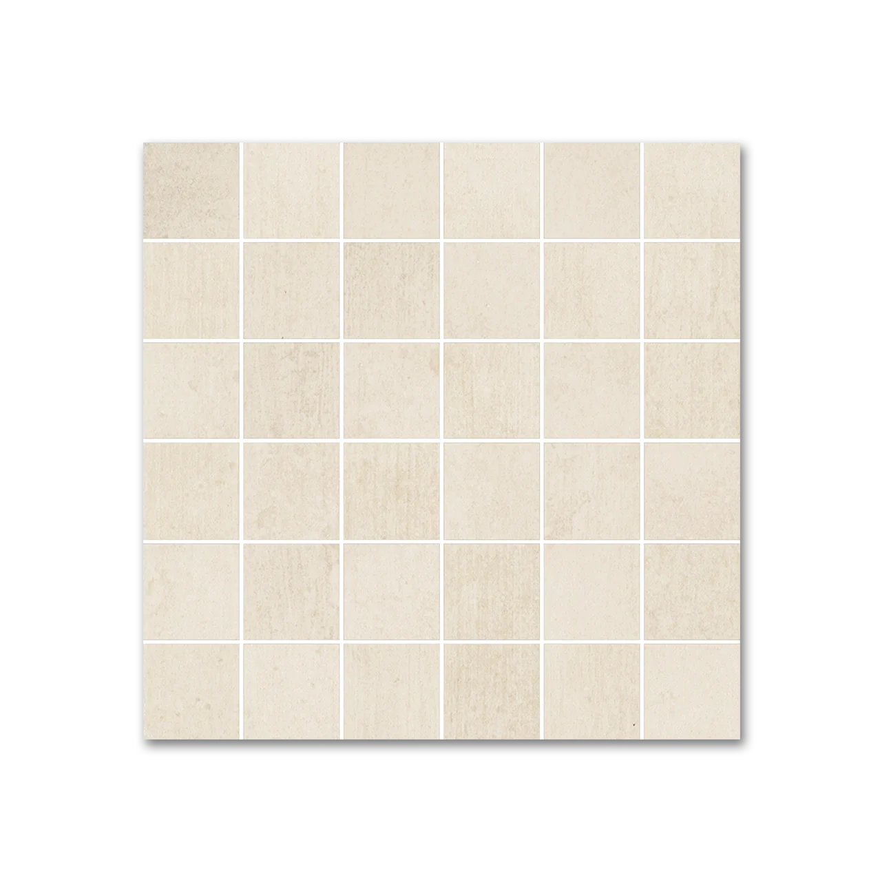 Downtown 12”x12” Glazed Porcelain Mosaic Tile Blanco