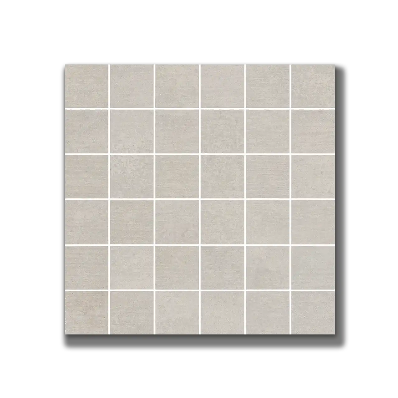 Downtown 12”x12” Glazed Porcelain Mosaic Tile Grey