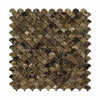 Emperador Dark Polished Fish Scale Mosaic Tile