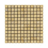 Gold Tumbled Travertine Square Mosaic Tile