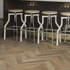 Chestnut Wood Look Brushed Italian Porcelain Tile