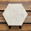 Carrara White Italian Marble Hexagon Mosaic 10x10 3/8