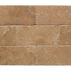 Mocha Noce Travertine Tumbled Exterior Pool Paver 8x16" 1.25"