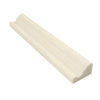 Noble White Cream Crown Trim Tile 2x12"