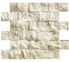 Noble White Cream Split Faced Brick Mosaic Tile