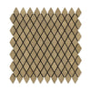 Noce Travertine Tumbled Diamond Mosaic Tile 1x2"