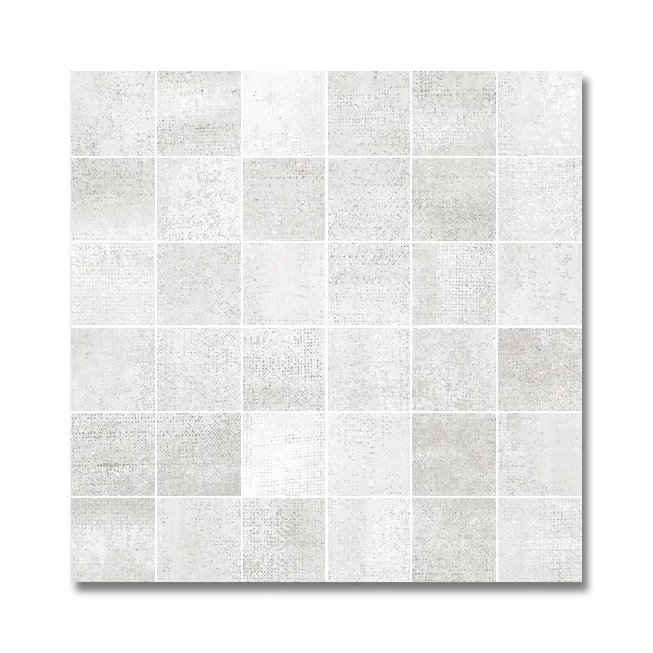 Nolita 12”x12” Square Glazed Porcelain Mosaic Tile Blanco