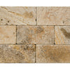 Scabos Travertine Tumbled Exterior Pool Paver 6X12" 1 1/4"