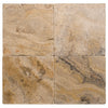 Scabos Travertine Tumbled Exterior Pool Paver 16X16" 1 1/4"