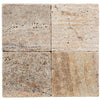 Scabos Veincut Travertine Paver 6X6 1 1/4 Tumbled