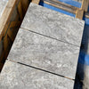 Silver Travertine Filled & Honed Wall and Floor Tile 12x24"