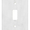 Carrara White Marble  2 3/4 x 4 1/2 Switch Plate 1-TOGGLE Wall Cover