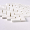 Bianco Dolomite Polished Herringbone Mosaic Tile 1"x2"