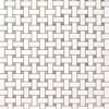 Bianco Dolomite Basketweave w/ Blue-Gray Dots Polished 