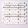 Bianco Dolomite Polished Brick Mosaic Tile 1"x2"