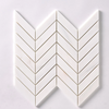 Bianco Dolomite Polished Chevron Mosaic Tile 1" x 4"