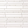 Bianco Dolomite Polished Random Strip Mosaic Tile