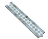 Carrara Italian White BIAS Border Tile with Blue & Gray 2" x 12"