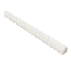 Thassos White Bullnose Liner Trim Tile 3/4"x12"