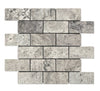 Tundra Gray Marble Mosaic Tile 2x4"