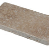 Walnut Travertine Tumbled Pool Coping 6x12" 1.25"