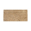 Walnut Travertine Honed Baseboard Trim Tile 5x12"