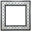 Carrara White 4 3/4" X 12" Basketweave Border Black Dots Polished