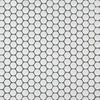 Italian White Matte Penny Round Porcelain Mosaic