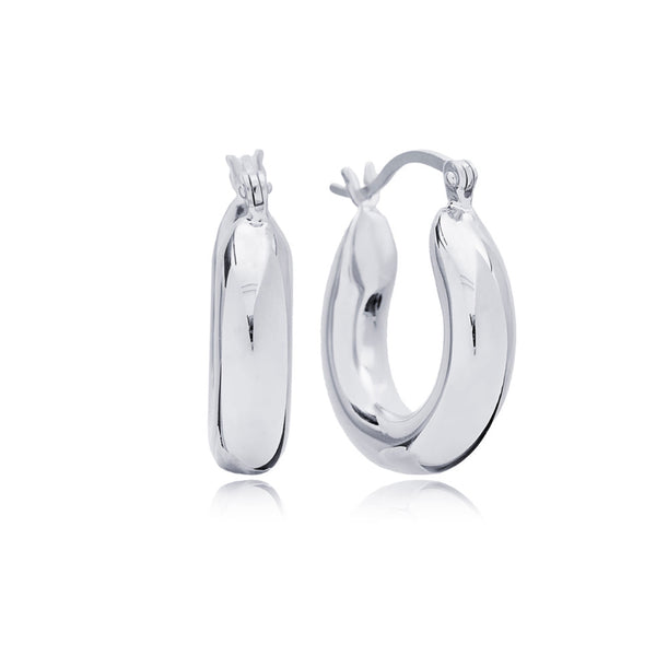 THE SILVER HAILEY HOOPS – The M Jewelers